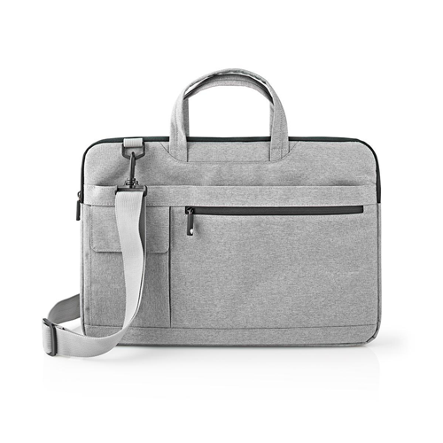 Notebook -Tasche | Schultergurt | 8 Aufbewahrungstaschen | 15 - 16 "| Grau
