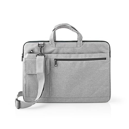 Notebook bag | Shoulder strap | 8 storage pockets | 17 - 18 "| Gray