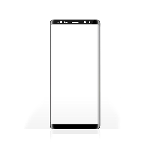 Protection d'écran en verre pour Samsung Galaxy Note 9 | Couverture complète | Courbe 3D | Transparent / noir