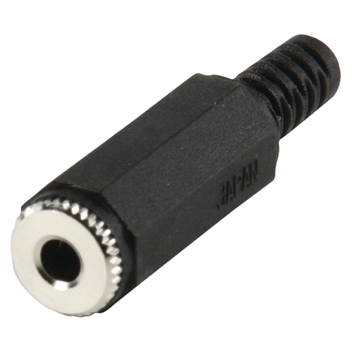 Connecteur stéréo noir de 3,5 mm Black Female