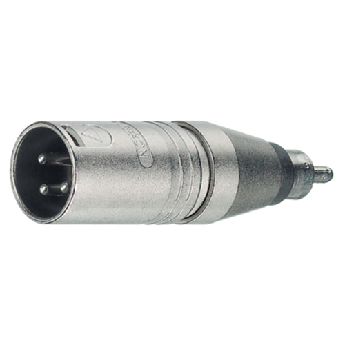 XLR XLR 3P (M) - RCA Male Argento adapter