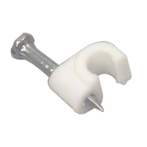 CLIPS CLIP 6 mm white cable