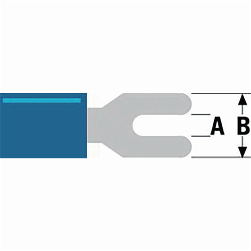 Schnell auf 5,3 mm blauer weiblicher Stecker