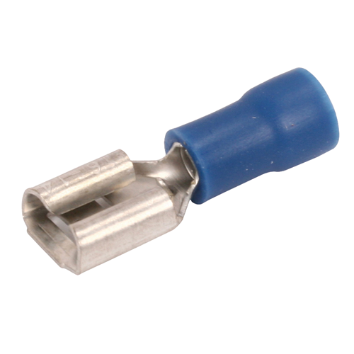 Schnell auf 6,3 mm blauer weiblicher Stecker
