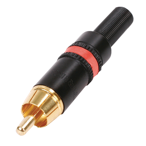 RCA Male Red Metal Connector