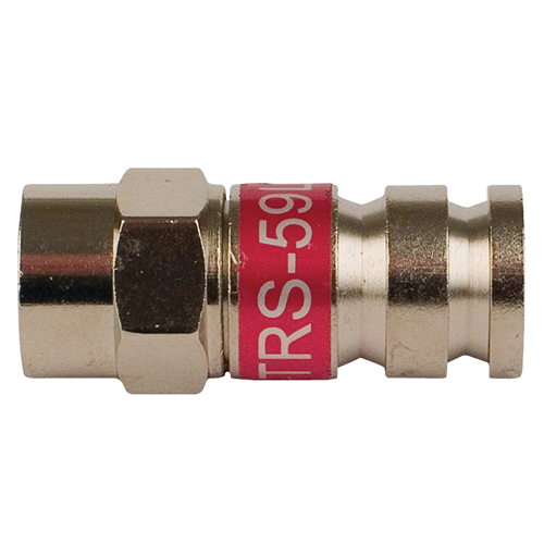 F 6 mm silberne männlicher Stecker