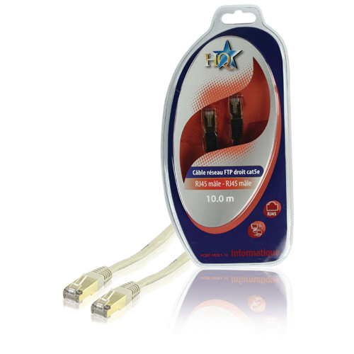 Cat5e -Kabel des UTP RJ45 (8p8c) männlich - RJ45 (8p8c) männliches Netzwerkkabel 10,0 m Grau