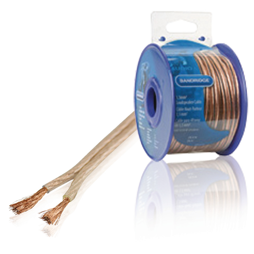 Speaker cable on Reel 2x 1.50 mm² 20.0 m transparent