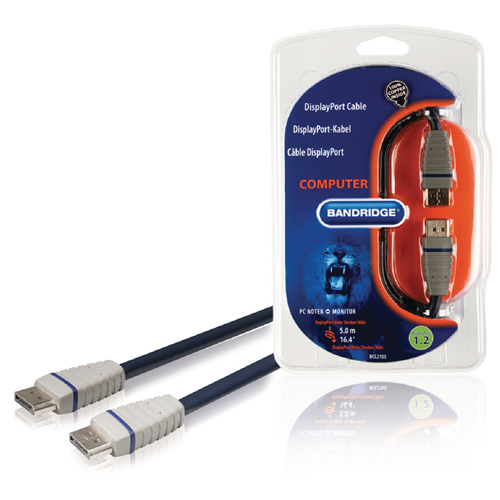 DisplayPort Cable DisplayPort Male - Masculino 5.00 m Azul
