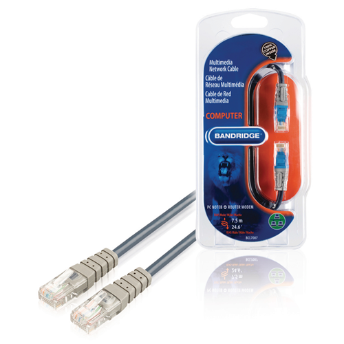 CABLE CAT5E DEL UTP RJ45 (8P8C) MOLO - RJ45 (8P8C) Male 7.50 m Network Blue