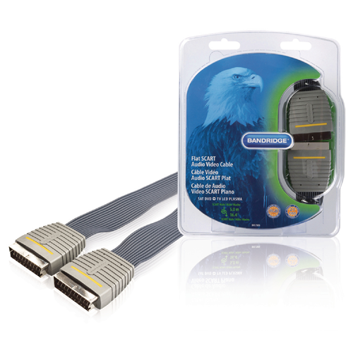Cable de Scart Scart - Masculino Scart 5.00 m Azul