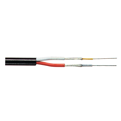Cable S-Video en la bobina negra 2x 0.08 mm² 100 m