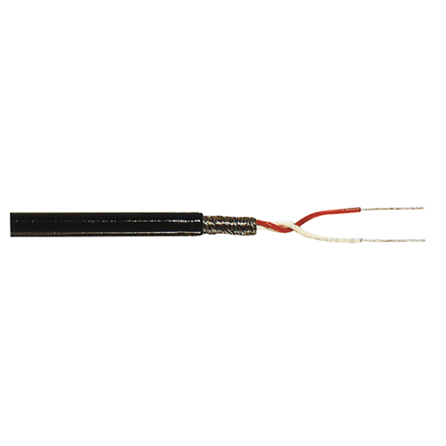 Microphone cable on reel 2x 0.08 mm² 100 m black