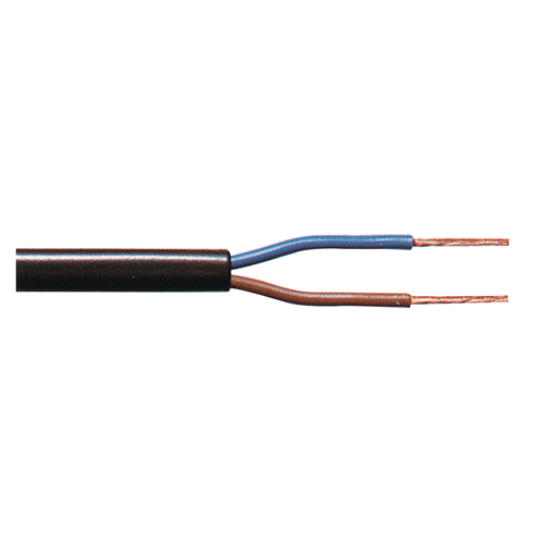 2x 0,75 mm² 100 m schwarzes Spulenstromkabel