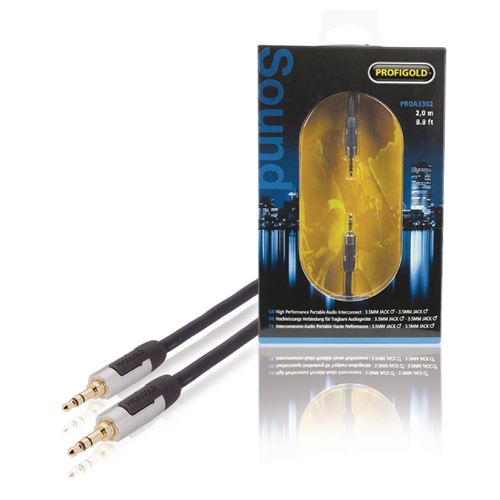 3.5 mm male cable audio stereo - 3.5 mm male 1.00 m anthracite