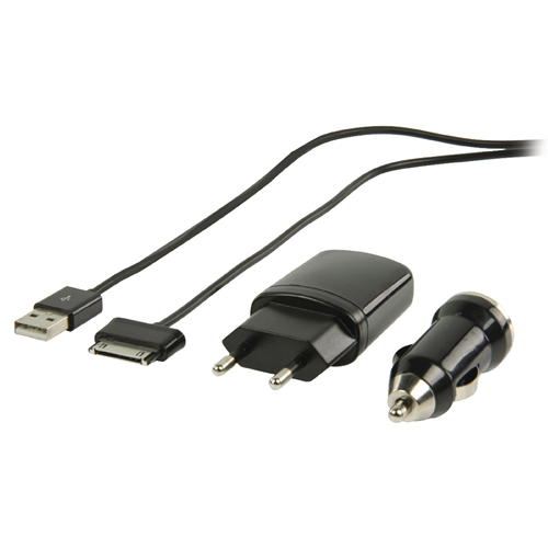 Wandladegerät 1-Output 1.0 A 1.0 A Black USB