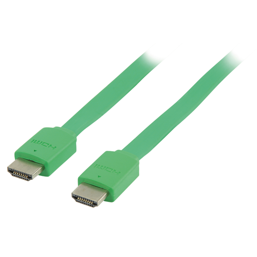 Cavo HDMI High Speed con Ethernet Piatto Connettore HDMI - Connettore HDMI 2.00 m Verde