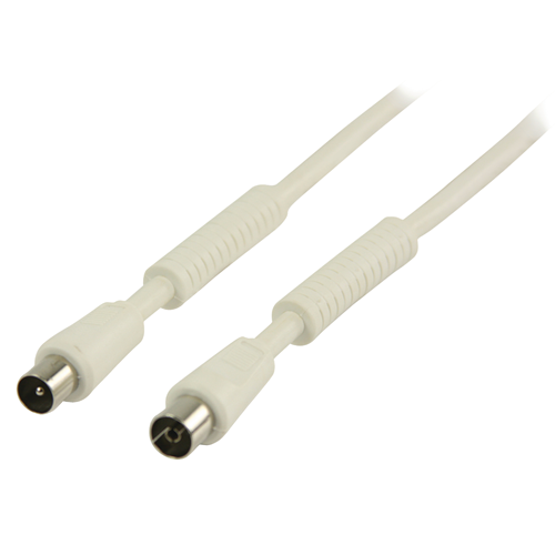 Cavo Coassiale 120 dB Coassiale Maschio - Femmina Coax (IEC) 10.0 m Bianco