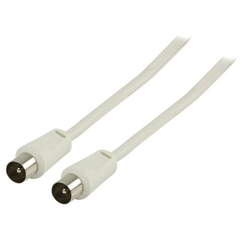 Koaxialkabel 90 dB Koaxial männlich - Koaxial männlich 5,00 m weiß