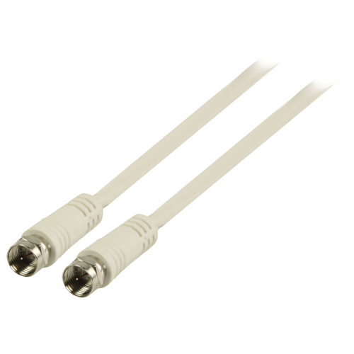 Antenne F Câble mâle - F mâle 1,50 m blanc