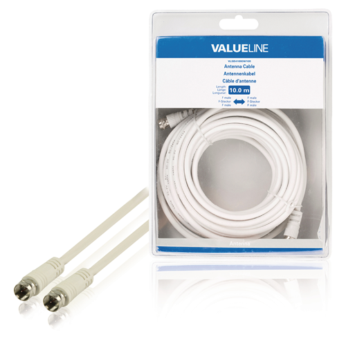 Cavo Antenna F Maschio - F Maschio 10.0 m Bianco