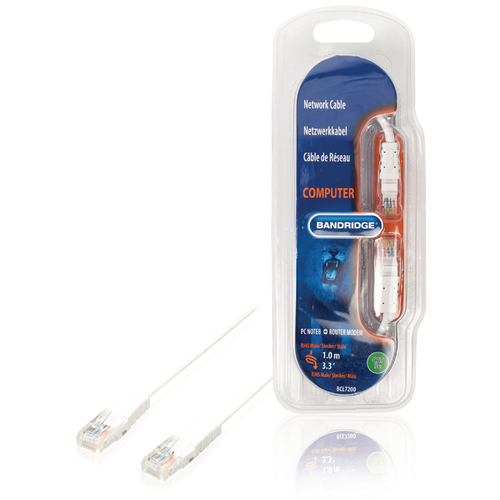 Cat5e -Kabel des UTP RJ45 (8p8c) Männlich - RJ45 (8p8c) Männlich 0,50 m weiß