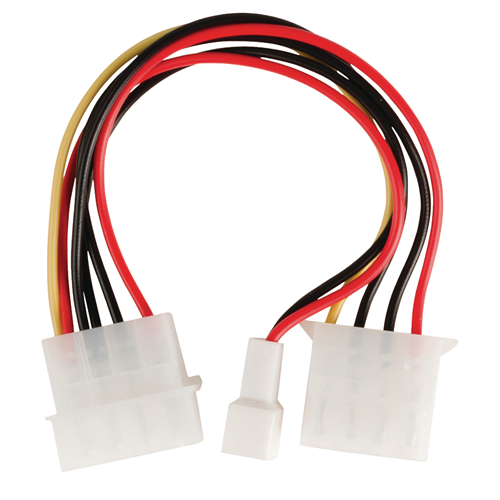 Molex männliches internes Stromkabel - Weibliche Molex + 3 -Pin -Stromversorgung der 0,15 M -Ventilatoren
