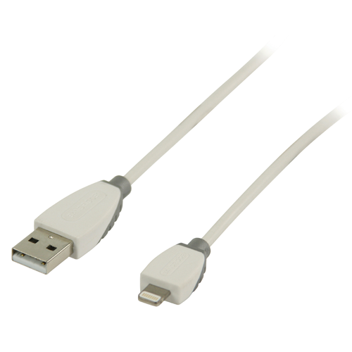 Synchronisation und Ladung von Apple Lightning - USB Ein männliches 2,00 m weiß