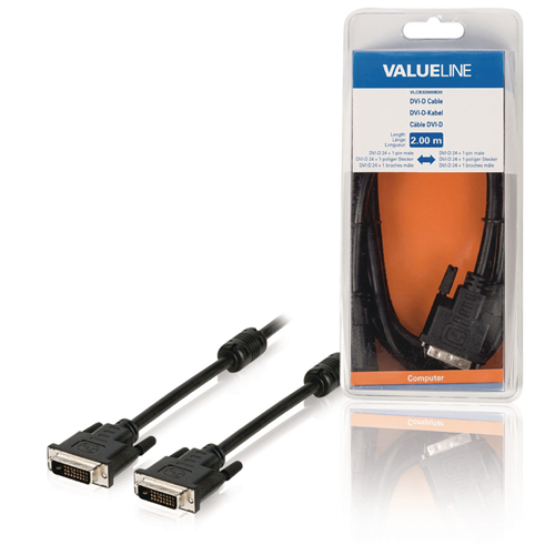 Cavo DVI DVI-D 24 + 1-Pin Maschio - DVI-D 24 + 1-Pin Maschio 2.00 m Nero