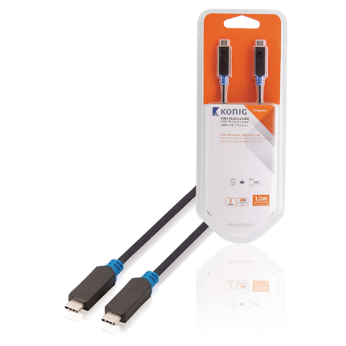 USB 3.1 Mâle masculin USB-C Cable-USB-C mâle 1,00 m anthracite Gen 1 (5 Gbit / Gbit / s)
