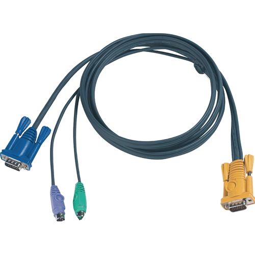 Câble mâle KVM VGA / 2x PS / 2 Spina / E - Athen SPHD15 -y 3,0 m