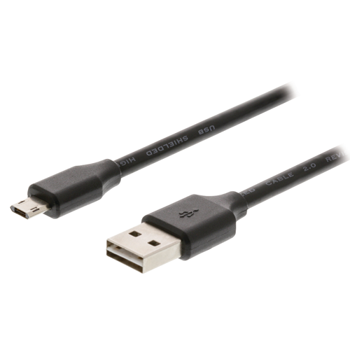 USB 2.0 USB cable - Male - Micro B male 2.00 m black