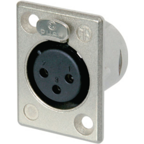 XLR tomado para los dispositivos 3 N/A Terminales para soldar Níquel