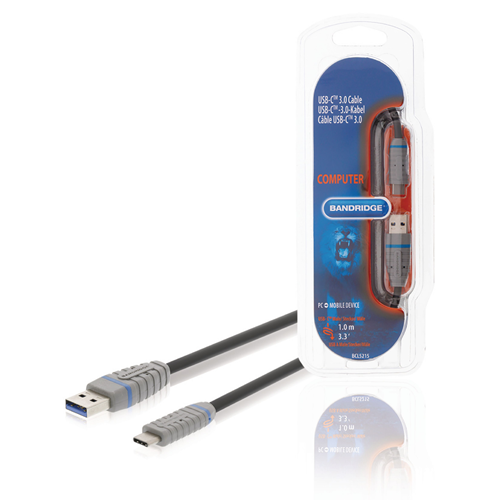 USB 3.1 Câble USB masculin - C - 1,00 m USB bleu / bleu