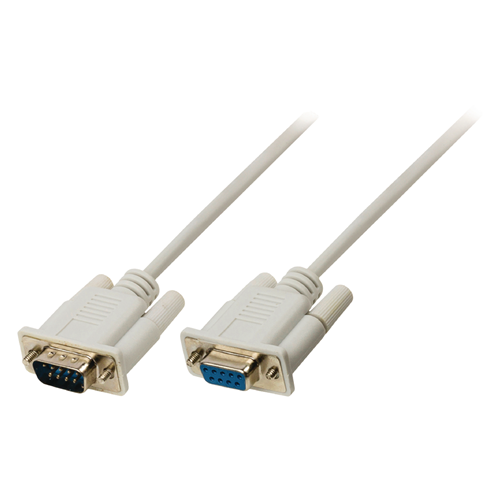 Cable de serie D-sub 9 pin masculino-d-sip 9 pines hembra 3.00 m marfil