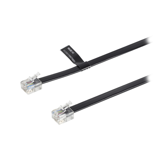 Telekommunikationskabel RJ12 (6p6c) Männlich - RJ12 (6p6c) Männlich 3,00 m Schwarz