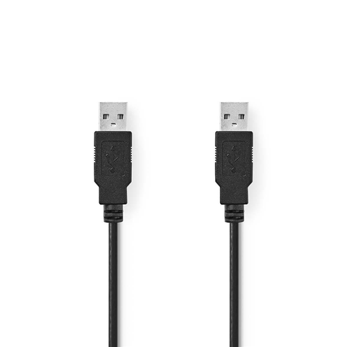 USB 2.0 Kabel | Männlich - männlich | 3,0 m | Schwarz