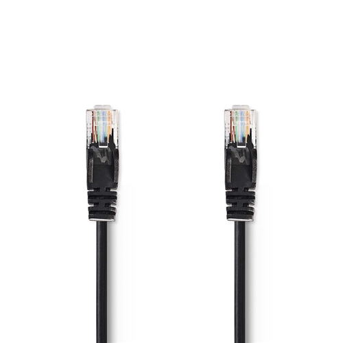Cable de red Cat 5e UTP | Macho rj45 - macho rj45 | 2.0 m | Negro