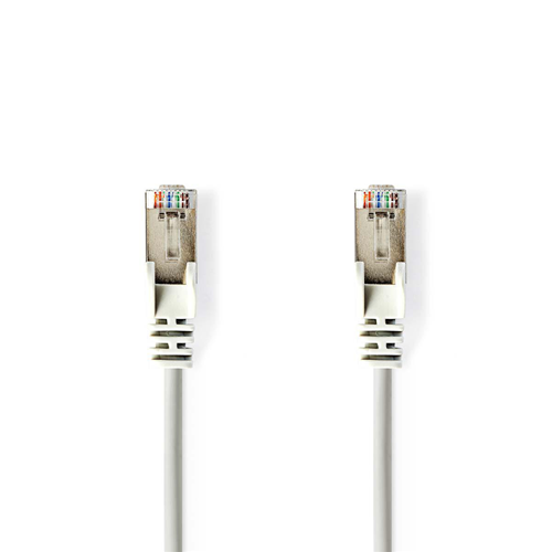Network cable Cat 5E F/UTP | Male RJ45 - Male RJ45 | 10 m | Grey