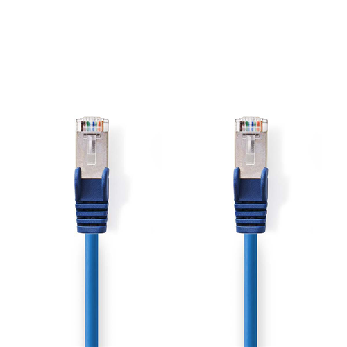 Cable de red Cat 5e SF/UTP | Macho rj45 - macho rj45 | 1.0 m | Azul