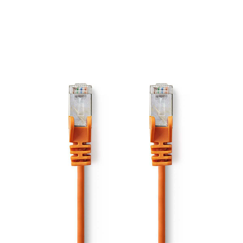 Câble réseau Cat 5E SF / UTP | Mâle RJ45 - mâle RJ45 | 2,0 m | Orange
