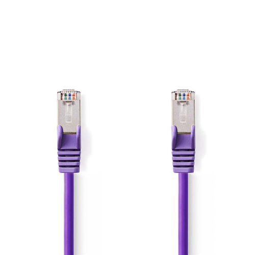 Network cable Cat 5E SF/UTP | Male RJ45 - Male RJ45 | 5.0 m | Viola