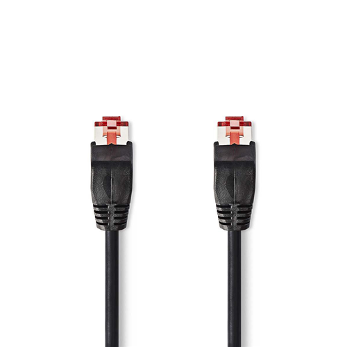 Netzwerkkabelkatze 6 UTP | Männlicher RJ45 - männlicher RJ45 | 2,0 m | Schwarz