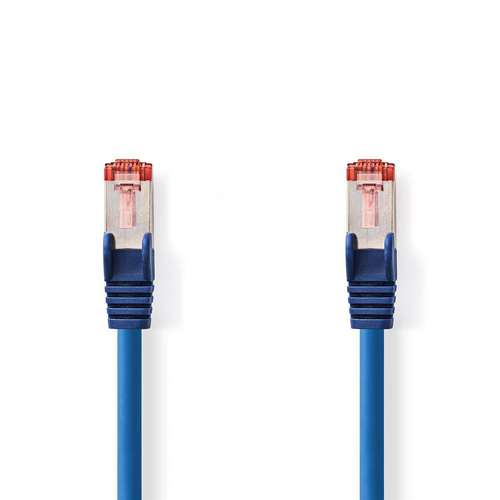 Câble réseau Cat 6 S / FTP | Mâle RJ45 - mâle RJ45 | 0,15 m | Bleu
