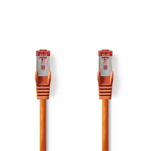 Netzwerkkabelkatze 6 s/ftp | Männlicher RJ45 - männlicher RJ45 | 2,0 m | Orange