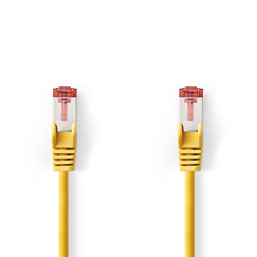Netzwerkkabelkatze 6 s/ftp | Männlicher RJ45 - männlicher RJ45 | 5,0 m | Gelb
