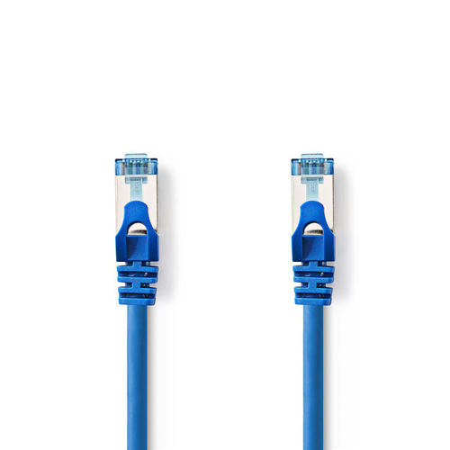 Câble réseau CAT 6A SF / UTP | Mâle RJ45 - mâle RJ45 | 1,0 m | Bleu