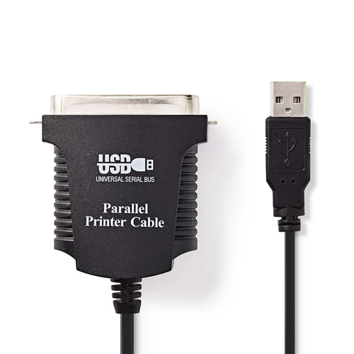 Câble de l'imprimante USB | USB Un mâle - 36 épingles mâles centroniques | 2,0 m | Noir