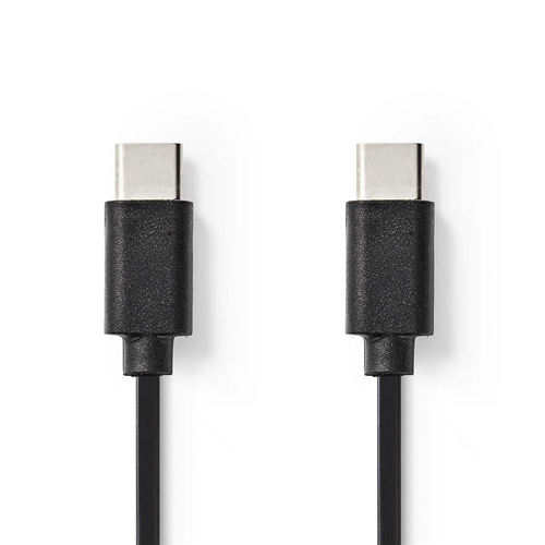 Câble USB 2.0 | Mâle de type C - mâle de type C | 1,0 m | Noir