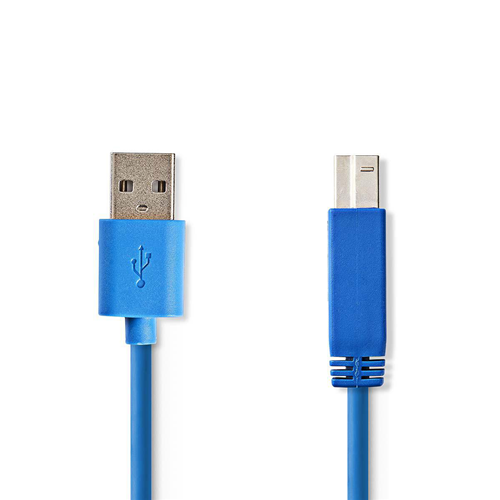 Cavo USB 3.0 | A maschio - B maschio | 3.0 m | Blu